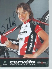 cyclisme  TDF    Autographe " SARAH   DUSTER " team   CERVELO