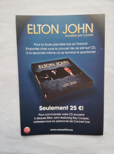 Elton john flyer cartonné - john,