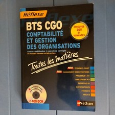 livre comptabilite BTS CGO cours méthodes ex + cd 400 qcm. Edition Réflexe 2011