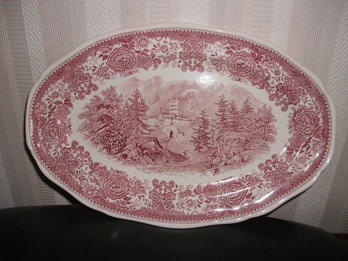 Ancien plat ovale - ovale,