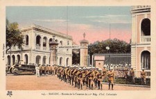 Vietnam - SAIGON - Tank Renault FT-17 at the entrance to the barracks