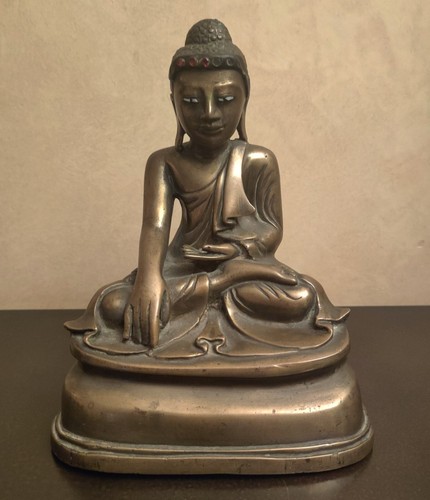 Ancien bouddha bronze - ancien, en