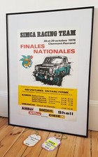 Affiche originale Simca Racing Team 1978