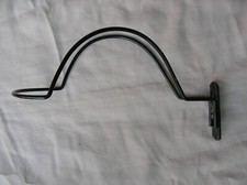 SUPPORT DE CASQUE CHAPEAU MURALE EN MÉTAL NOIR LONGEUR 28,5 CM