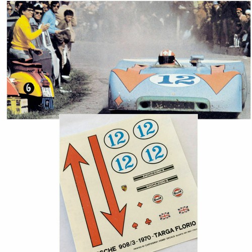 Decal porsche 908 3 - porsche, plate