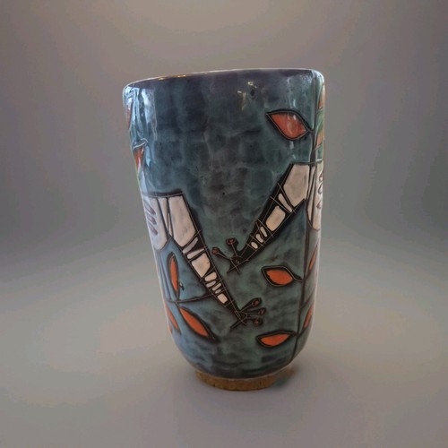 Vase décor coqs dlg - vase, de