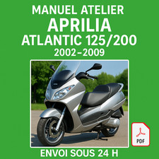 Manuel Atelier Aprilia Atlantic 125/200 2002-2009 Revue Technique Moto RMT CD PD