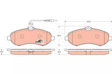 Jeu de plaquettes de frein avant TRW GDB1718
