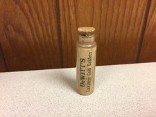Vintage Apothecary DeWITT’S Laxative Cold Tablets Vintage Bottle