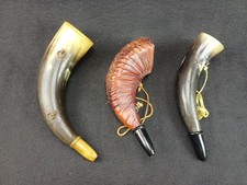 Lot x3 Corne pibole trompe montagne brume vache chèvre vintage souvenir