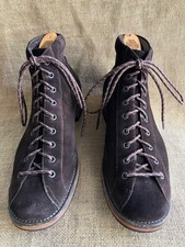 Bottes en daim marron Santoni