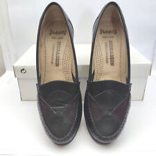 Chaussures, mocassins femme 37 (4)  cuir semelle compensée LUFTPOLSTER NOIR TBE