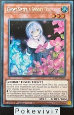 Carte YU-GI-OH! GHOST SISTER & SPOOKY DOGWOOD RA03-EN020 Secret Rare NEUF
