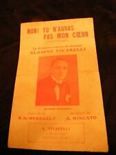 "Partition Non! Tu n'auras pas mon coeur Aladino Vivarelli Sheet Music"