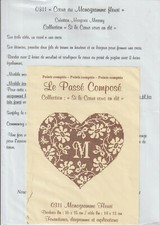 Grille Point de croix Marjorie Massey Le Passé Composé "" MONOGRAMME FLEURI "