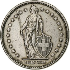 Suisse, 2 Francs, Helvetia