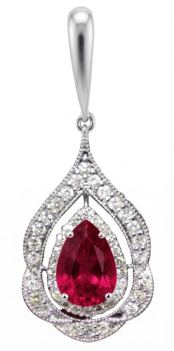 Pendentif mariage blanc - en, or