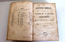 LA SAINTE BIBLE, L'ANCIEN ET LE NOUVEAU TESTAMENT par JF. OSTERVALD 1838 PARIS