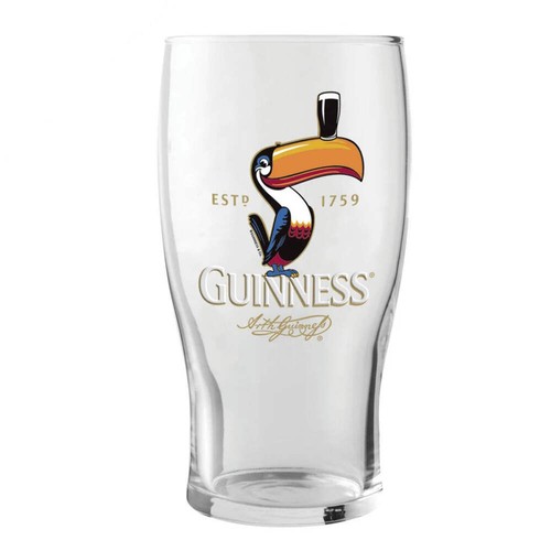 Guinness toucan pint glass - toucan,