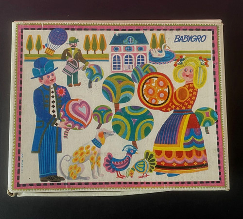 Nice old illustrated cardboard - old,