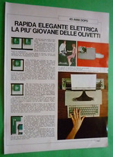 Olivetti Praxis 48 Machine À Écrire Électrique 1965 Publicité 1 Page