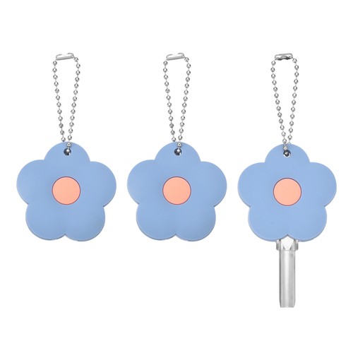 3pcs couvre clés - 3pcs, fleurs
