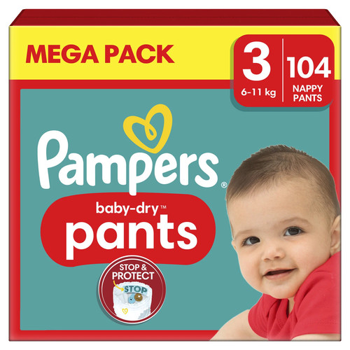 Mega pack 104 couches - 104, pampers