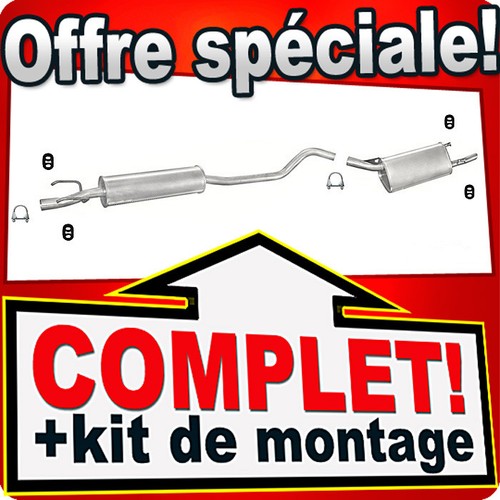 Ligne pot échappement - ligne, d'échappement