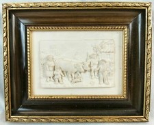 BAS RELIEF sous Cadre Bois