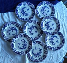 Assiettes plates faïence - 8,