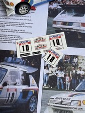 Decals 1/43 Additif Peugeot 205 T16 Turbo 16 Michele Mouton Tour de Corse 1986