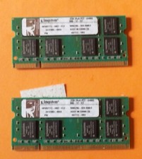 Lot de 2 Barrettes Ram DDR2 Kingston  2Gb  PC2-6400S  666  2Rx8  HP497772-HR2-EL
