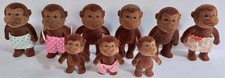 Forest Families Famille Gorille Années 80 May Cheong MC Toy 9 Figurines 