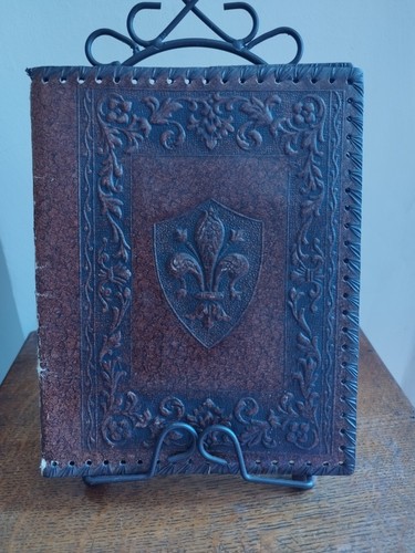 Ancien couvre livre cuir - ancien,