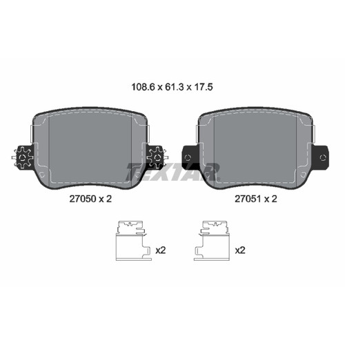 Kit plaquettes frein - plaquettes, de