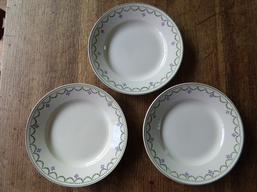 Lot assiettes plates - 3,
