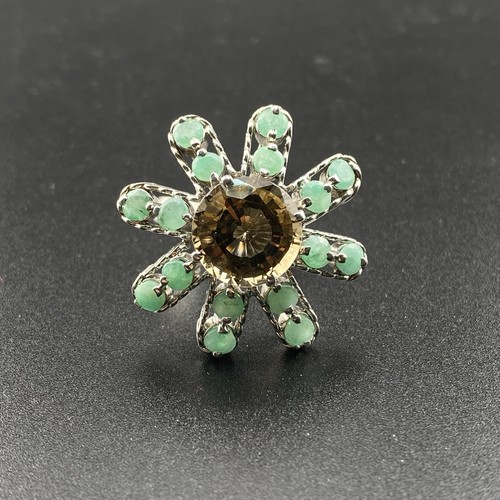 Superbe bague quartz fumé - en,