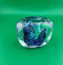 BOULE DE VERRE SULFURE BLEU
