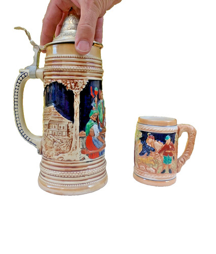 Chope biere ancienne son - chope,