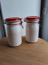 Lot 2 bocaux conserves pots de