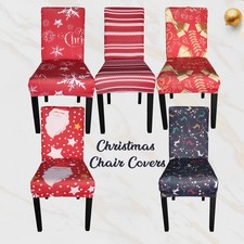 Noël Dîner Housse de Chaise