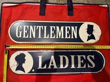 Plaques Métal Gentleman Et Ladies