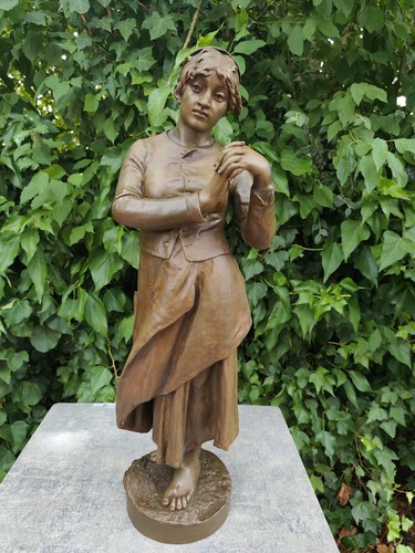 Sculpture terre cuite jean - sculpture,