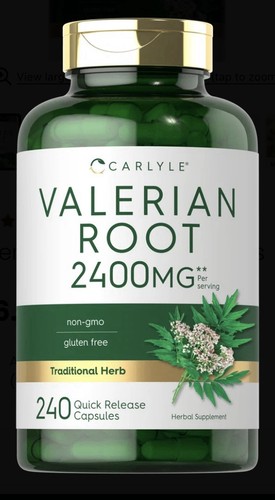 Valerian root capsules 2400mg - valerian,