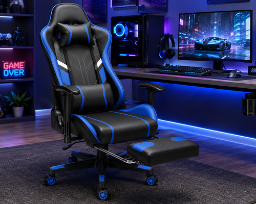 Chaise gaming massante - chaise,