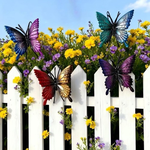 Art mural papillon métal - métal, 4