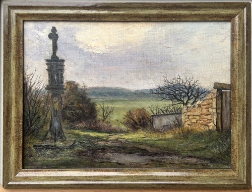 Antique original oil painting - antique,