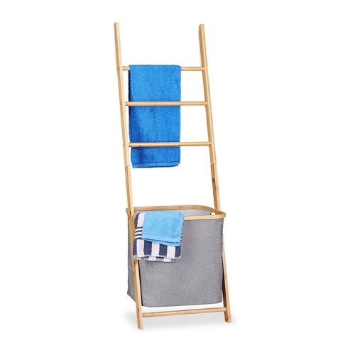 Porte serviettes avec panier - porte-serviettes,