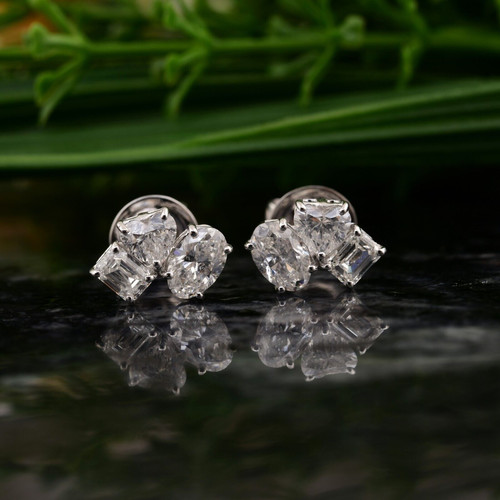 14k blanc solide petit - 14k,