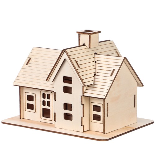 Maquette bois maison modèle - bois,